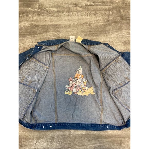 Vintage Walt Disney Embroidered Denim Jacket - Picture 10 of 10
